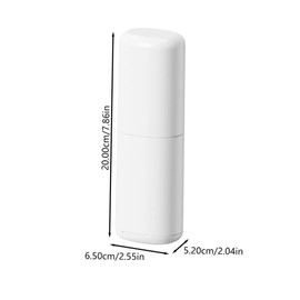 PACKOVE Portable Toothbrush and Toothpaste Holder Travel Accessory Lightweight Toothbrush Case with Mouthwash Cup for School Camping Business Trips