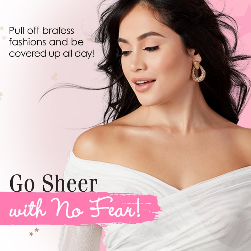 Hollywood Fashion Secrets No-Show Petal Concealers, Lightweight & Disposable Bra