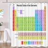 Jipusai 84 INCH Updated Periodic Table of Elements Shower Curtain