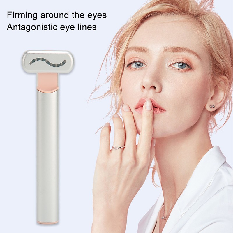 Electric Eye Massager Wand Hot Compress Micro Current Red LED