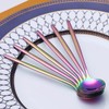 Rainbow Coffee Spoons Set of 6, Kyraton Stainless Steel 13.5cm