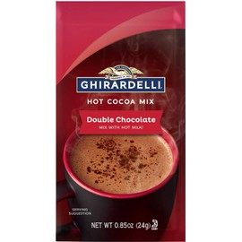 Ghirardelli Double Chocolate Hot Cocoa Mix, 0.85-Ounce Packets (Pack of 10)