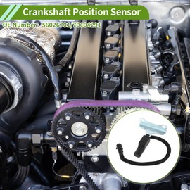 HOPESPANNER No.56026701 Crankshaft Position Sensor for Dodge W150 3.9 5.2 1990-1993 Sturdy Black Engine Crank CKP Sensor Metal Plastic 1 Pc