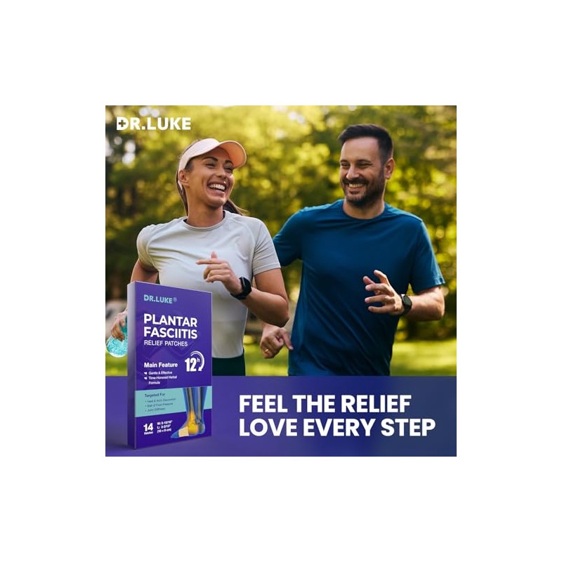 Dr. Luke Herbal Foot Support Patches: 12H Foot Comfort for