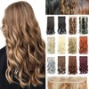 Clip In Hair Extensions Long Curly 1 Pcs 5 Clips Half Full Head Synthetic Straight Hairpiece Natural Look