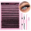 DIY Eyelash Extension Kit D Curl Fluffy Wispy Lash Clusters
