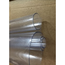 Custom Size 1.5 MM 16 Gauge Waterproof Frosted Matted 90% Transparency PVC Vinyl Tablecloth Protector Marble Wood Surface Protector Table Pad (23x90")