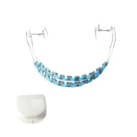 Brackets Falsos Para Dientes,Braces Kit with Brackets & Wire Perfect for Dental Students & Orthodontic Practice,Brackets Para Dientes for Dental Students to Practice,Light Blue