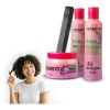 Kit Crema Curly Para Rizos Y Ondas + Peine Alfamar Antifriz