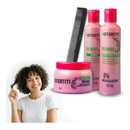 Kit Crema Curly Para Rizos Y Ondas + Peine Alfamar Antifriz