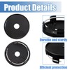 XPEX 4 Pack Universal Hub Caps Wheel Hub Caps Black