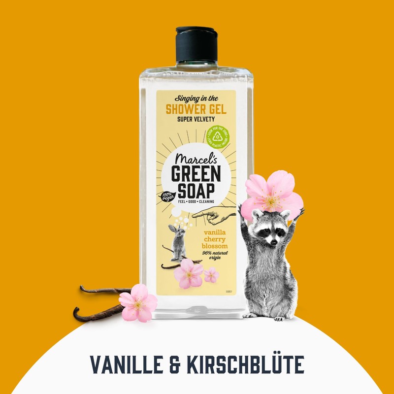 Marcel's Green Soap - Vanilla & Cherry Blossom Shower Gel