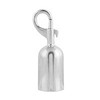 Set of 2 Flexibarrier Snap Latches for Barrier Ropes (28 or 38 mm) Polished Chrome, Diameter 28 mm