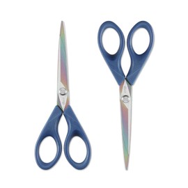 LIVINGO Office Scissors, Premium Tailor Cloth Scissors, Thread Scissors, Fine Scissors, Titanium Coated Sharp Blade, Forged Stainless Steel, Professional Cutting Shears, Art Design, Sewing and
