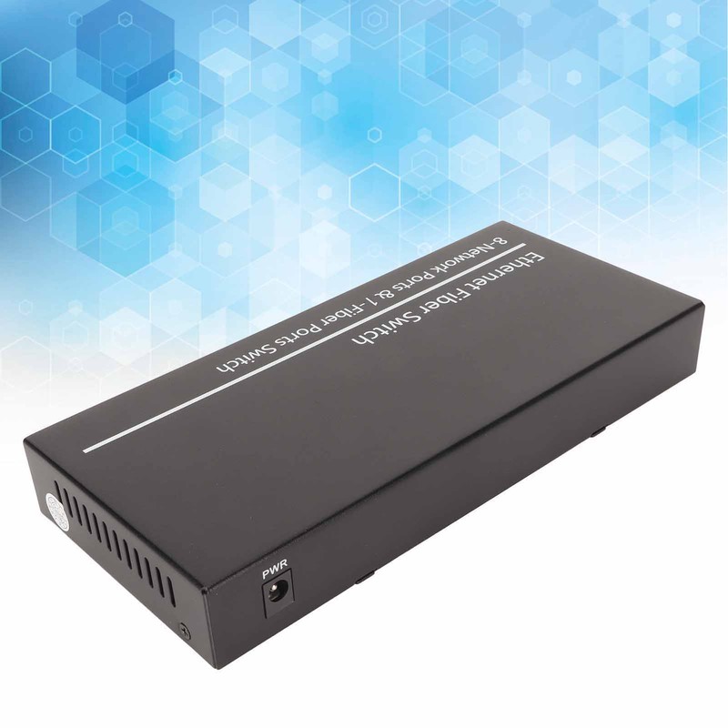 Fiber Ethernet Media Converter 1 Optical Port 8 Electrical Port