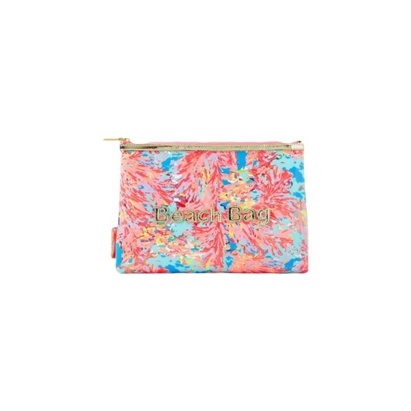 Lilly Pulitzer Large Pouch, Mutli Palm Beach Coral