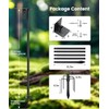 75" Heavy Duty Bird Feeder Pole, 1" Metal Adjustable Outdoor