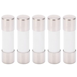 Lwuey Fuse Tube Photovoltaic Protection Set Kit, Slow Blow Fuses Tubes 1000V DC Fusetube Fast Acting Tube Fast Assortment Protect 2ms Time Constant 10x38mm Performance Replacements 5PCS(10A)