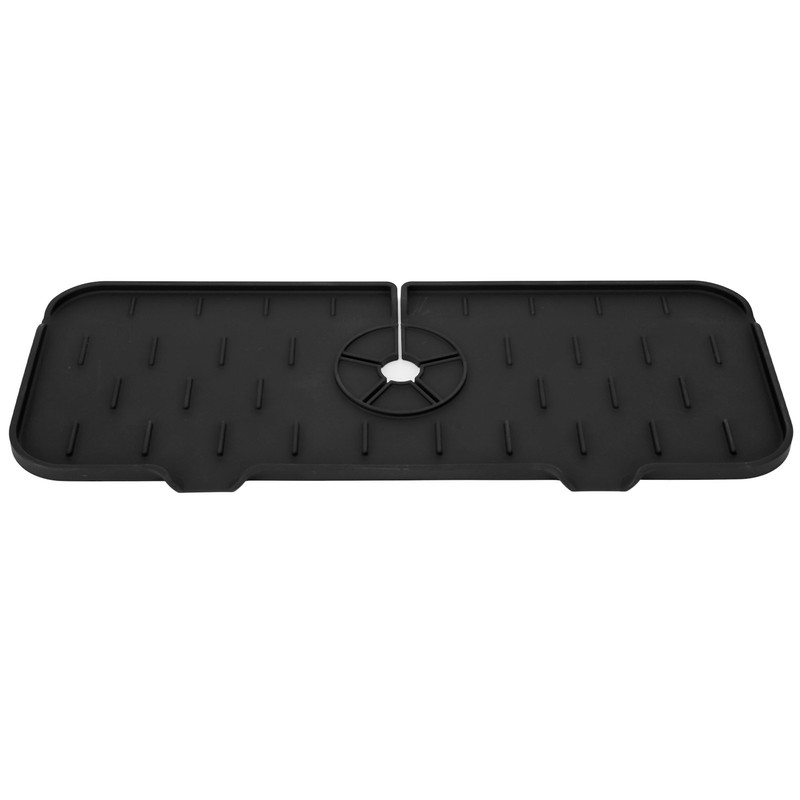 Sink Faucet Mat Silicone Drainage Design Easy Cleaning Faucet Water