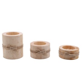 Nwsrayu Wooden Air Plant Holder Pack of 3 Wooden Air Plants Holders Air Plants Terrarium Tillandsia Streptophylla Xerographica Holders Succulent Pot Tea Light Holder