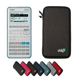CALCUSO Economy Pack: Casio Graph 35 + EII Graphic Calculator and WYNGS Protective Case in Dark Grey