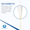 Dynarex 6-Inch Sterile Cotton Tipped Applicators - Single-Use Wooden Cotton