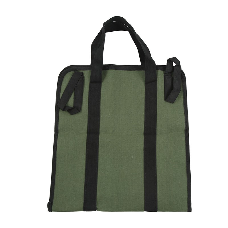 Canvas Large Capacity Firewood Storage Bag Waterproof Portable Log Carrier
