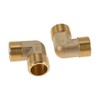 HEROFFIX Brass Pipe Fittings 3/4" Male External Thread Elbow 1.73"
