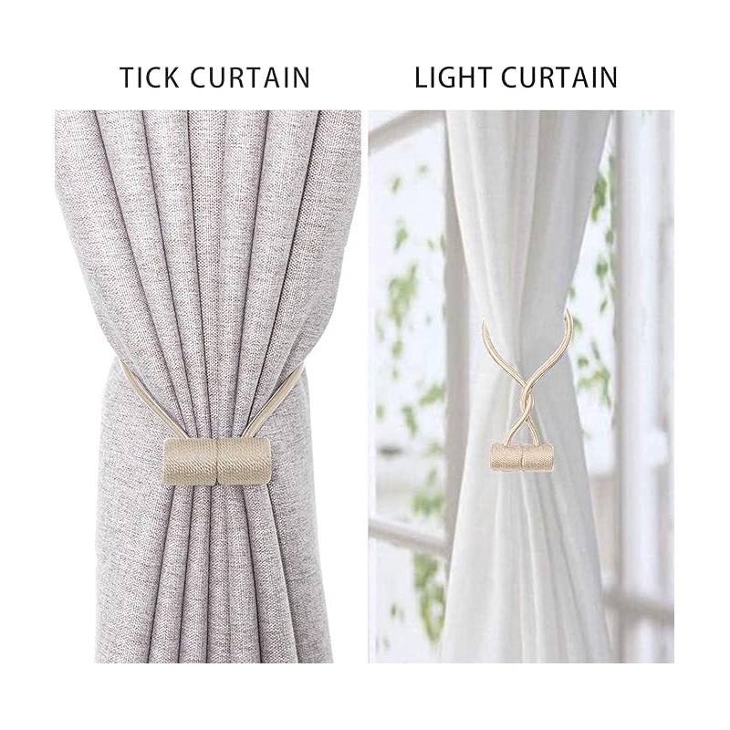 4Pcs Strong Magnetic Curtain Tiebacks Outdoor Elegant Decorative Tie Backs