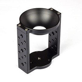 XINYING 100mm Tripod Head Bowl Riser,Aluminium Half Ball Flat to Bowl Adapter Converter Riser for Manfrotto Video Camera Tripod Fluid Head DSLR Rail Slider