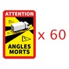 Mychicels 60 x Blind Spot Stickers Laminated UV Protection Truck