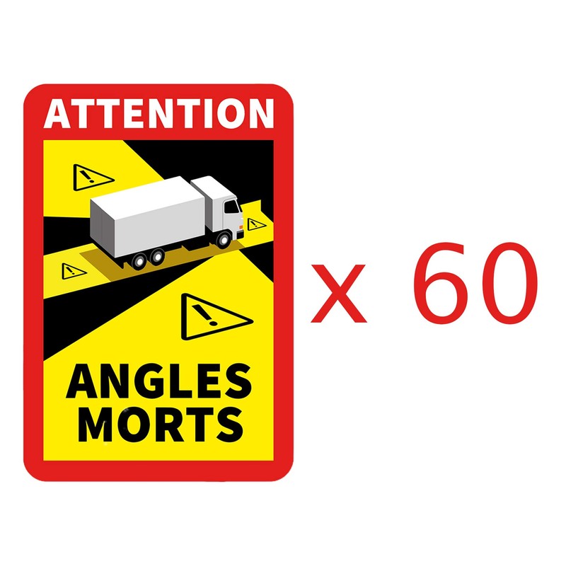 Mychicels 60 x Blind Spot Stickers Laminated UV Protection Truck