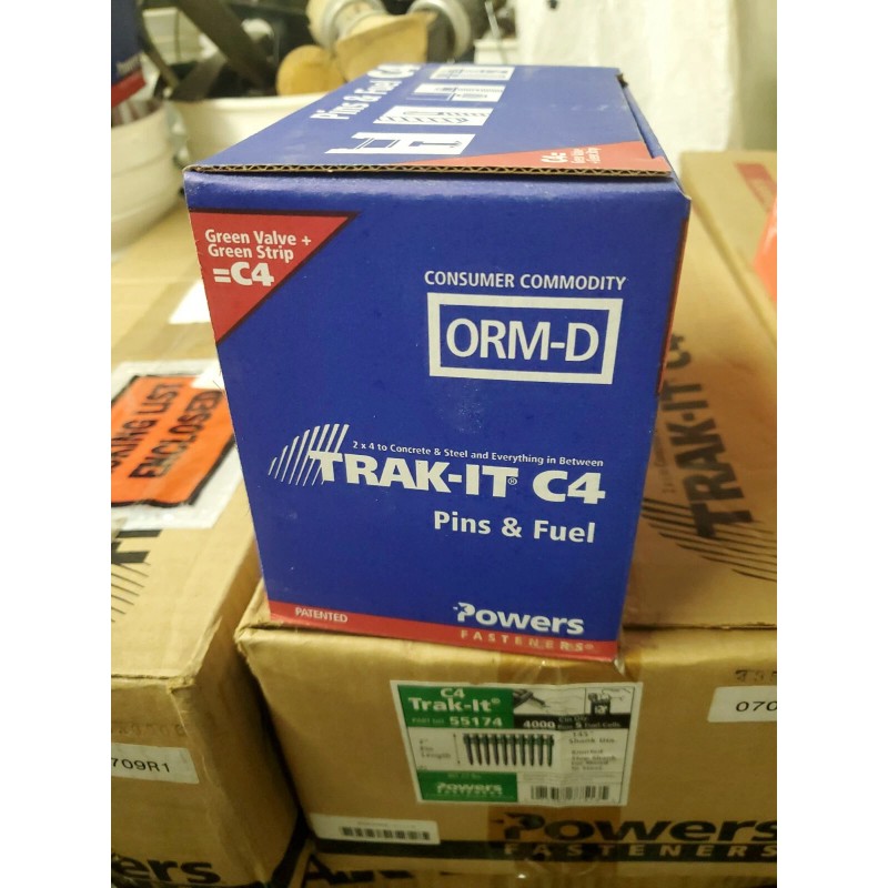 POWERS FASTENERS C5 TRAK-IT  2" PIN 55174  800 pins per