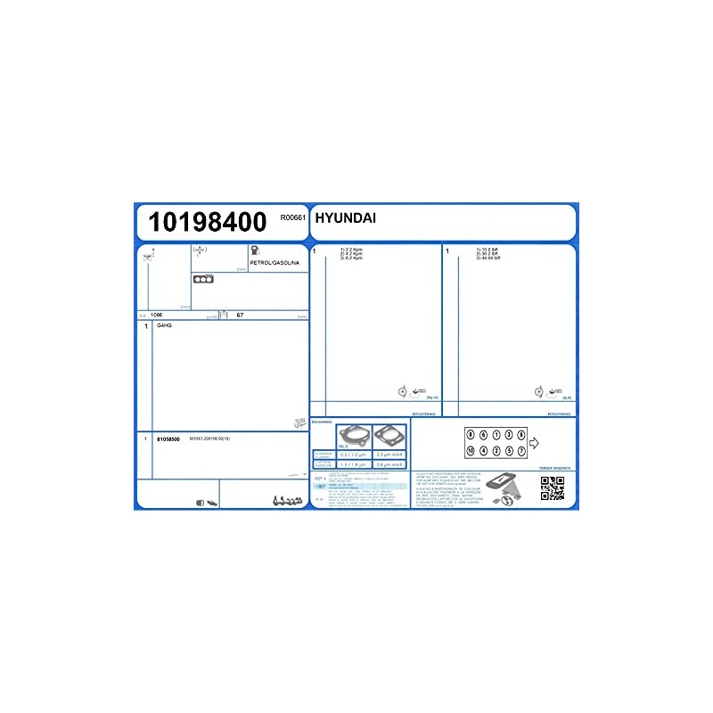 AJUSA 81058500 Cylinder Head Bolt Kit