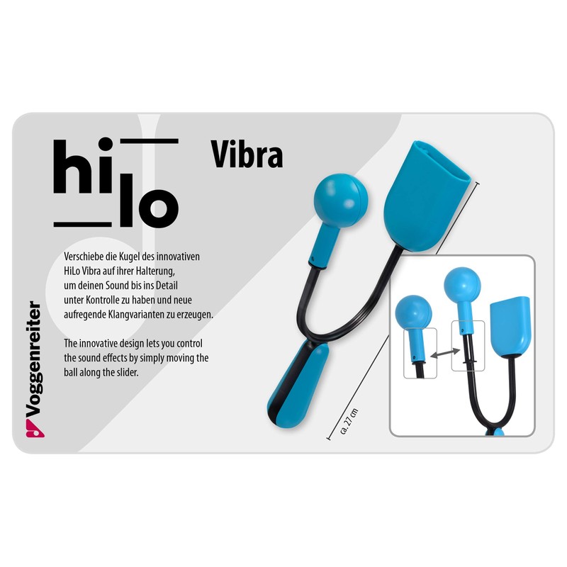 Voggenreiter Hi-Lo Vibra Vibraslap Percussion Rhythm Instrument for Clear and