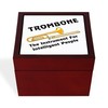 CafePress Trombone Genius Memory Keepsake Jewelry Box, 5"x5"x3.75"