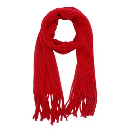 RARITYUS Kids Wool Knitted Scarf Fashion Solid Color Soft Warm Scarves Neck Warmer Winter for Toddler Girls Womens