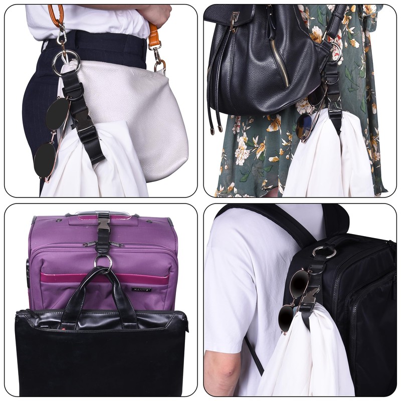 Wisdompro Add a Bag Luggage Strap Jacket Gripper, Baggage Suitcase