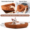 FUKUMARU Cat Scratching Post, Retro-Style Tall Scratch Posts with Perch