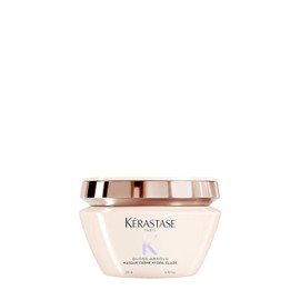 KÉRASTASE Gloss Absolu Masque Crème Hydra-Glaze, Mascarilla para Cabello Muy Encrespado, Hidrata y Nutre, Con Ácido Glicólico, Ácido Hialurónico y Aceite de Rosa Silvestre