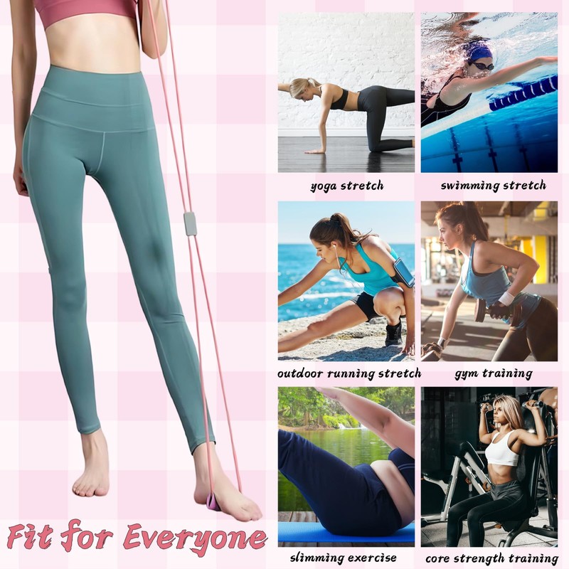 Figure 8 Resistance Band,2-Pcs Set with Handles + 1 Yellow