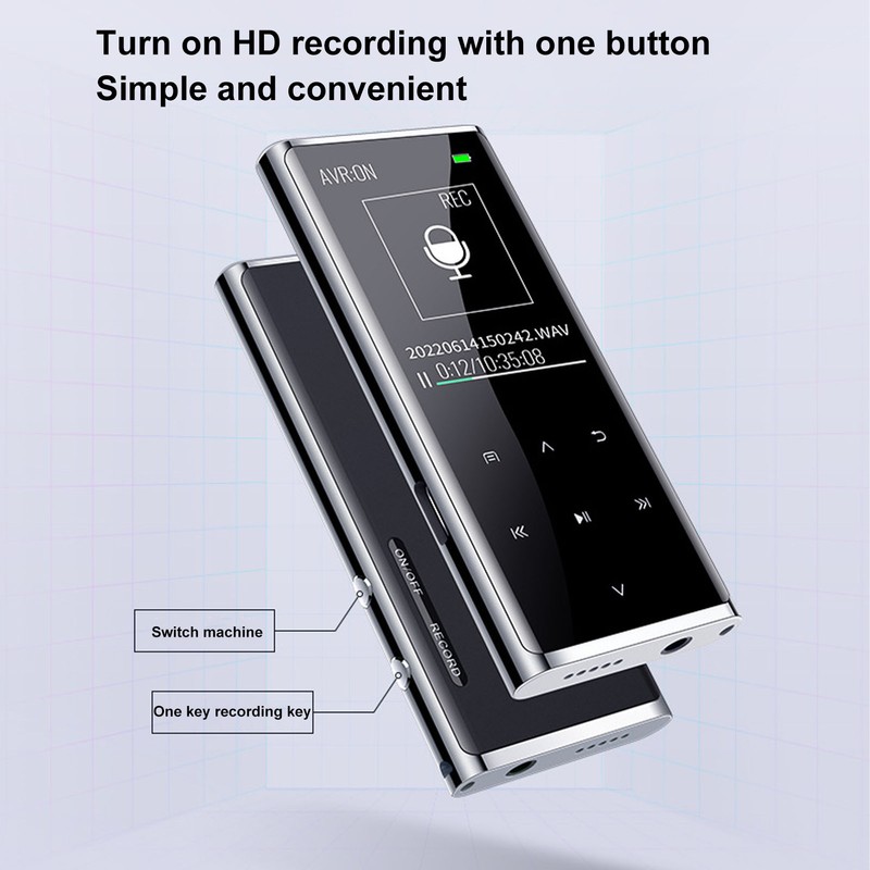 Voice Activated Recorder AI Smart HD Noise Reduction Bluetooth Speech