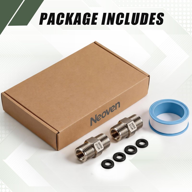 Hex Nipple 1/2" NPT Male x 1/2" NPT Male Threaded