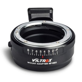 VILTROX NF-NEX Adapter Manual Focus Lens Adapter with Aperture Disc for Nikon G/F/AI/S/D Lens to Sony NEX E Mount Camera Sony A7 A7R A7RII A7RIII A6500 A6300 NEX-7