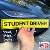 Stickios Non-Magnetic Student Driver Stickers - Removable Vinyl Decals for