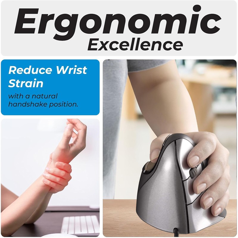 Evoluent – Inventor of The Vertical Mouse – VM4L Ergonomic