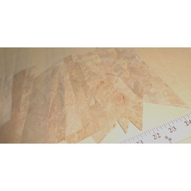 Carpathian Elm Burl Wood Veneer Sample Pack 49 Pieces raw no Backing 1/42" Thick