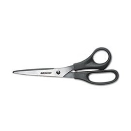 6 Pack All Purpose Value Scissors, Black, 8" by ACME UNITED CORPORATION (Catalog Category: Paper, Pens & Desk Supplies / Scissors / All-Purpose)