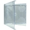 mediaxpo 50 Standard Clear Smart Tray Double CD Jewel Case