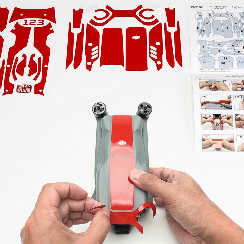 WRAPGRADE Skin Stickers Compatible with DJI Air 3 | Accent